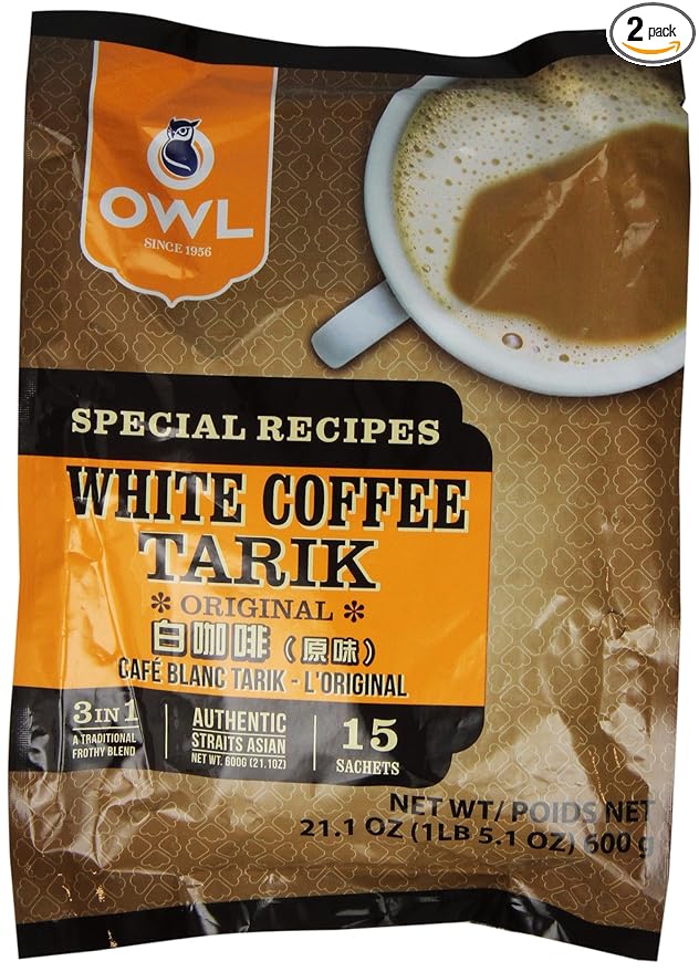 Amazon Com Owl White Coffee Tarik 600 Grams Pack Of 2