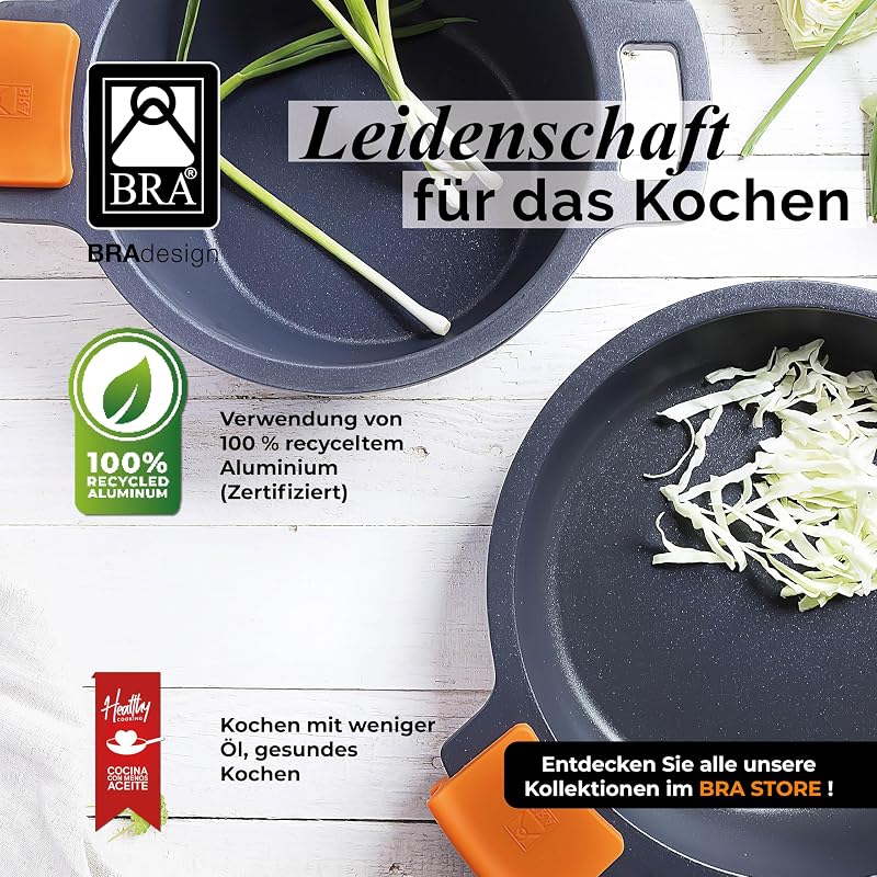 Efficient | Kochgeschirrset, Aluminiumguss, Antihaftbeschichtung