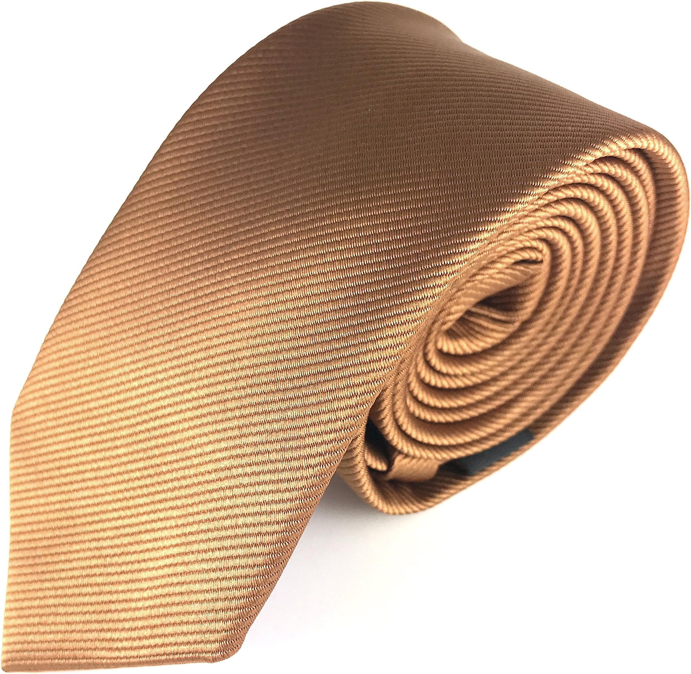 Massi Morino Men's Elegant Solid Neck Ties - Satin Microfiber Woven in Italian Style