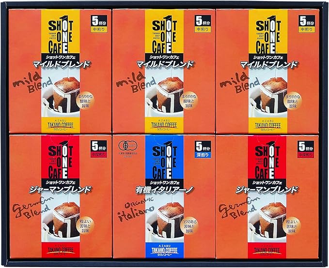 Amazon タカノコーヒー ショットワンドリップコーヒーギフト 30袋 タカノコーヒー ドリップバッグ 通販