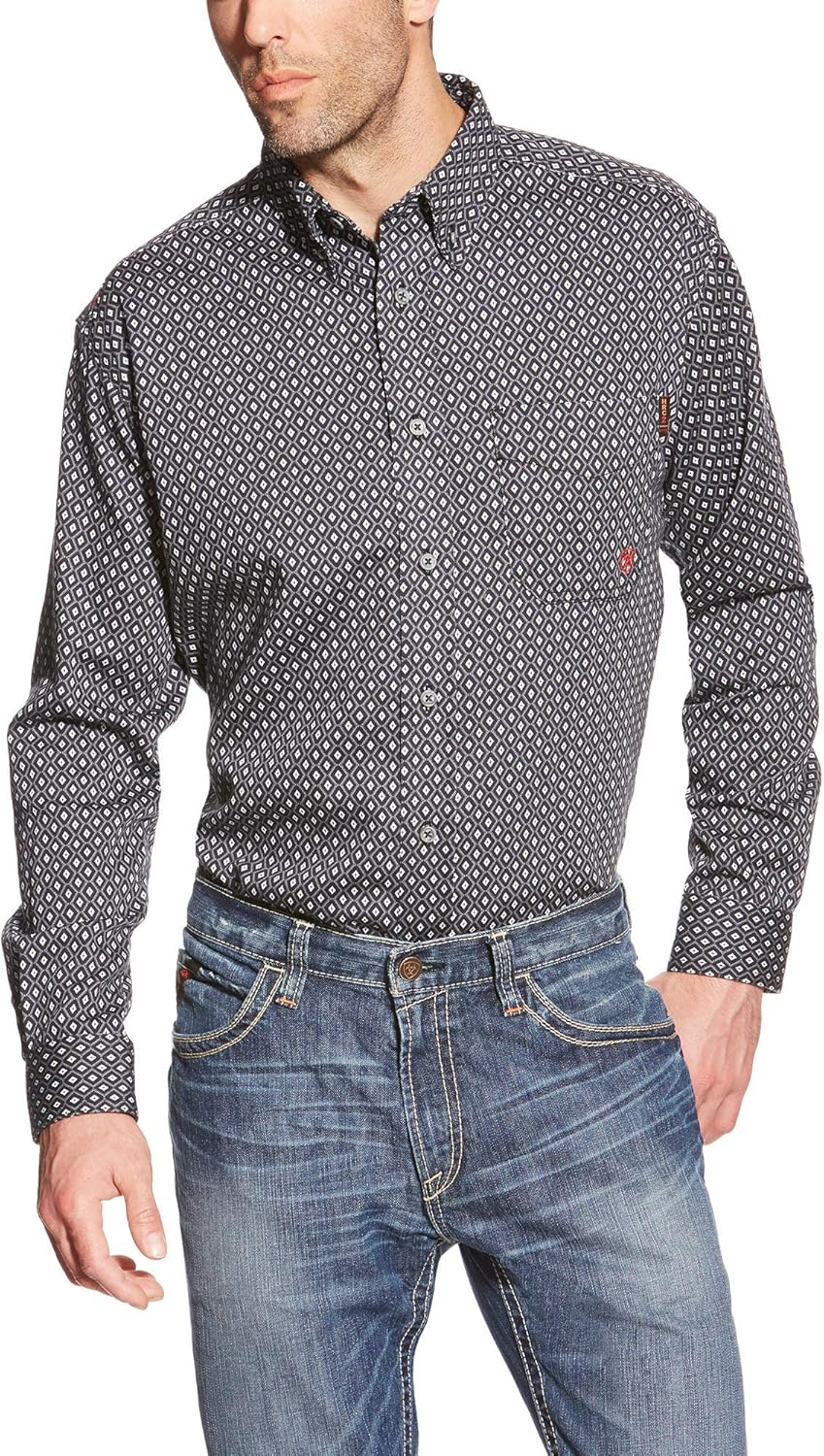 ARIAT Men’s Flame Resistant Button Down: Clothing