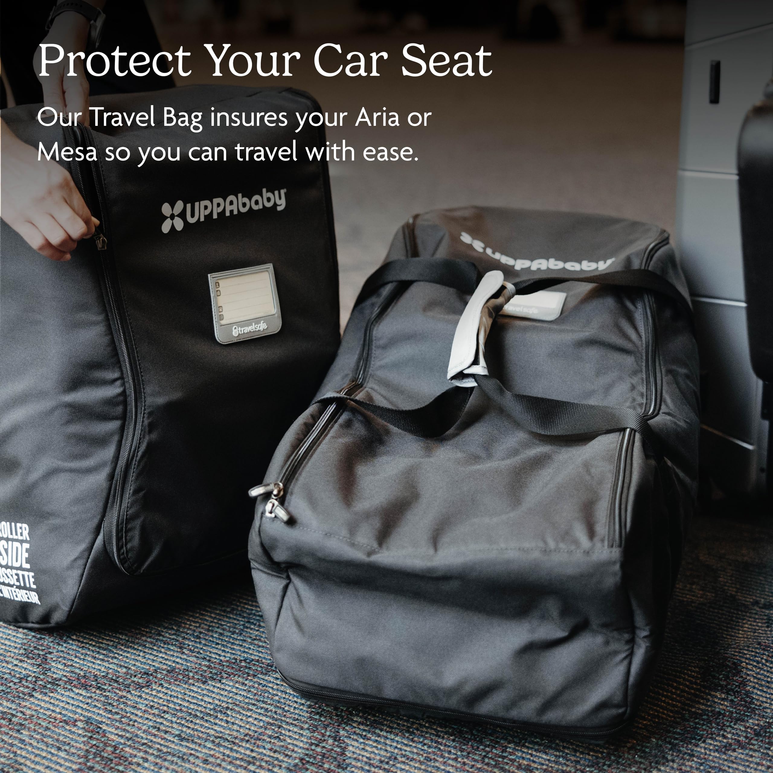 UPPAbaby Travel Bag for Aria and Mesa Infant Car Seats/Easy-Carry Handles + Durable Design/TravelSafe
