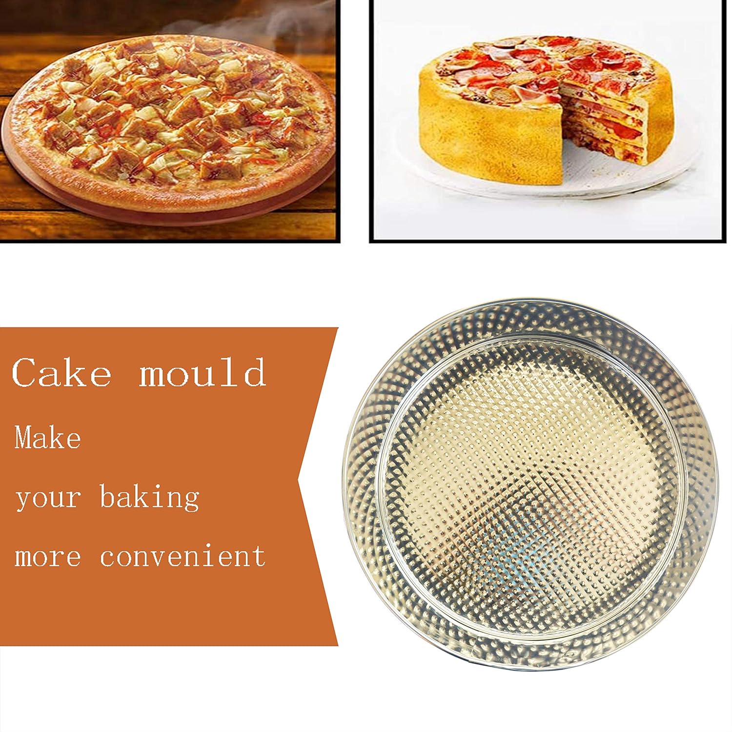 Lot De 3 Pieces Herran Plateau De Four Rond A Fond Plat Sur Et Sain Avec Revetement Antiadhesif Noir Moule A Gateau Rond En Acier Au Carbone Patisserie Moules A Patisserie Centroarco Com