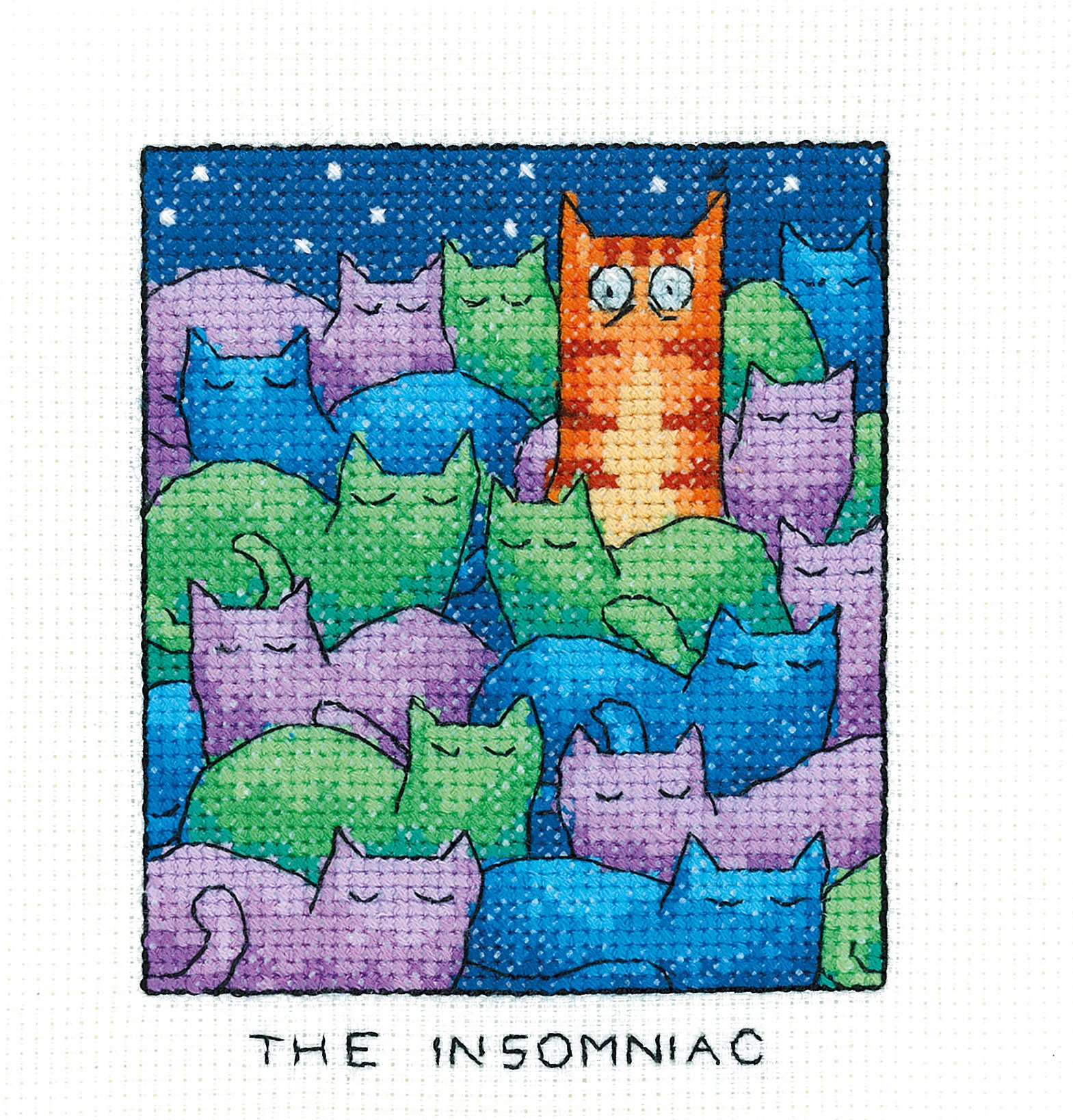 Heritage Crafts Simply Heritage Cross Stitch Kit - The Insomniac- Buy