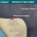 Granbest Super Soft Thick Sofa Seat Cushion Cover Non-Slip Grey 3 Seater view 4