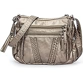 VOLGANIK ROCK Crossbody Bag for Women with Tassel Ladies Soft PU leather Purses and Handbag Pocketbooks