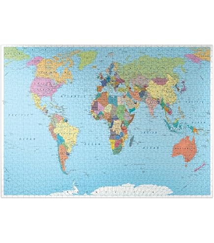 Amazon.com: 4,000 Piece Puzzle - The World Map : Toys & Games