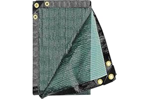 E.share 70% Shade Cloth for Garden, 12 Ft X 6 Ft Sun Shades Outdoor Patio with Grommets for Plant Covers,Porch Screen,Pergola Shade Cover,Greenhouse,Green