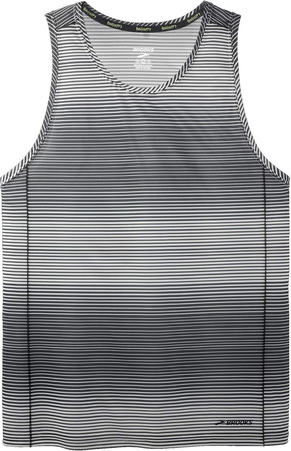brooks running vest mens grey