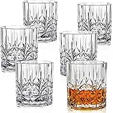 Bravario Unbreakable Plastic Whiskey Glasses | Shatterproof 100% Tritan Double Rocks | Dishwasher-Safe | BPA-free | Perfect for Outdoor Cocktail Bourbon | 13 oz, Set of 6