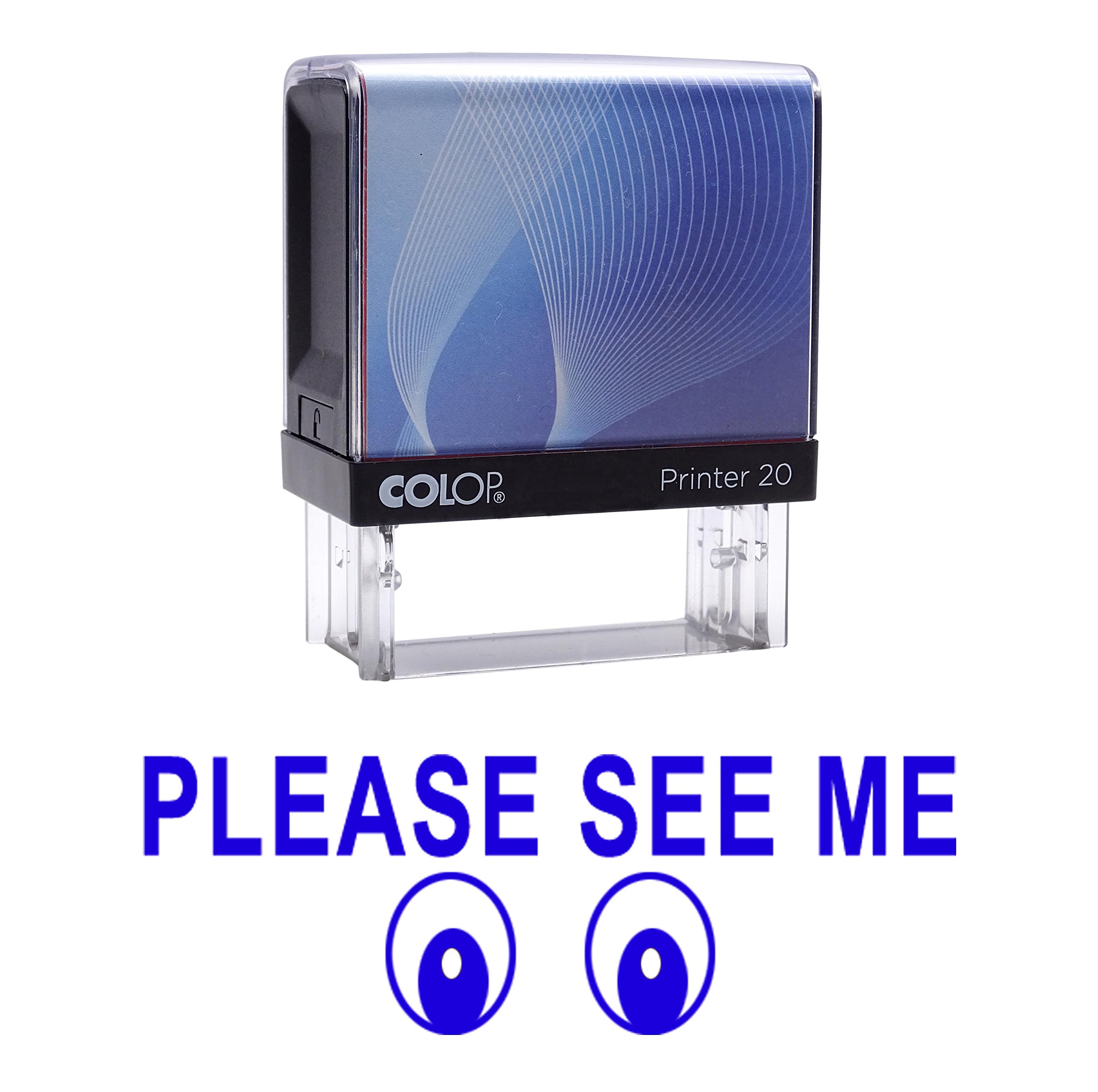 Please See ME Self Inking Rubber Stamp Custom Colop Office Stationary P20 Mini Stamper