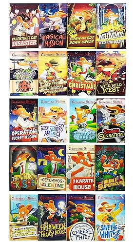 Geronimo Stilton Series Collection 20 Books Box Set(The Wild