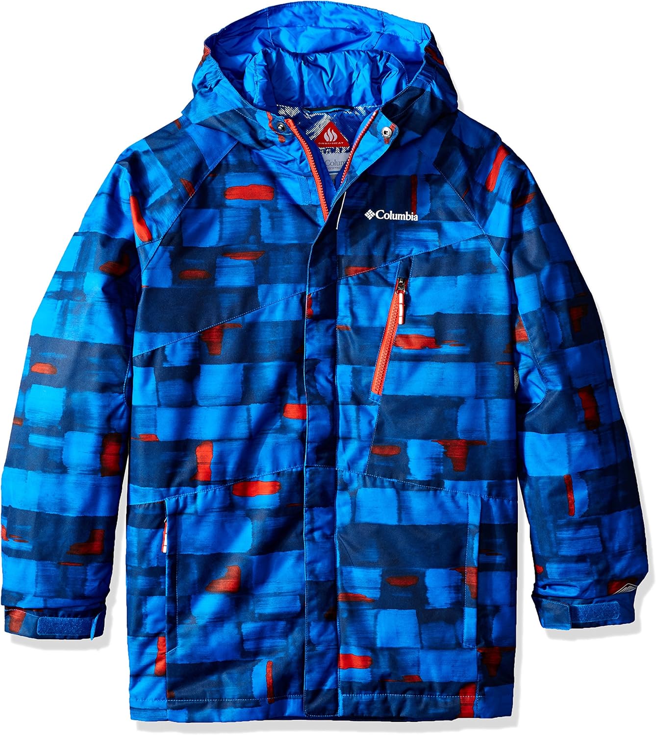Columbia Boys Whirlibird Interchange Jacket, Medium, Super Blue Print
