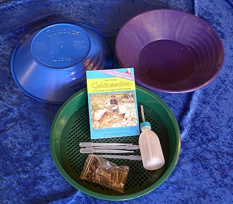 Goldwaschset Goldwaschpfanne Goldwaschen Buch