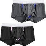 HASWECHYS Men’s Boxer Briefs Sexy Front Open