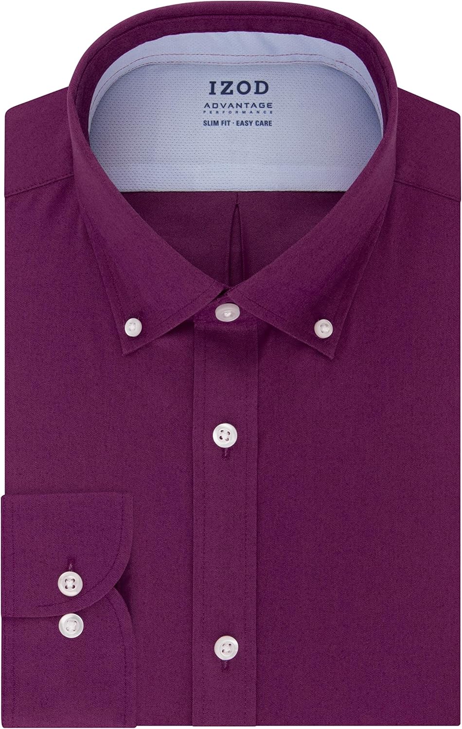 IZOD Men's Dress Shirt Slim Fit Stretch Cool FX Cooling Collar Solid at  Men’s Clothing store