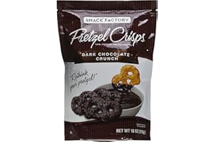 Snack Factory Pretzel Crisps Dark Chocolate Covered Pretzels, Large Bag, 18 Ounce