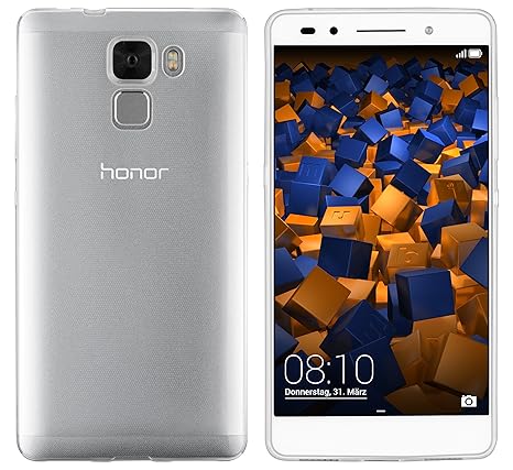 mumbi UltraSlim Hülle für Huawei Honor 7 / Honor 7 Premium Schutzhülle transparent (Ultra Slim - 0.55 mm)