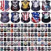 Bonuci 100 Pcs Neck Gaiter Bulk Seamless Neck Gaiter Face Coverings Breathable Elastic Headwear Bandana for Women Men