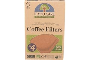If You Care Unbleached Coffee Filters, #4 Cone, 100 Count. (J25001)