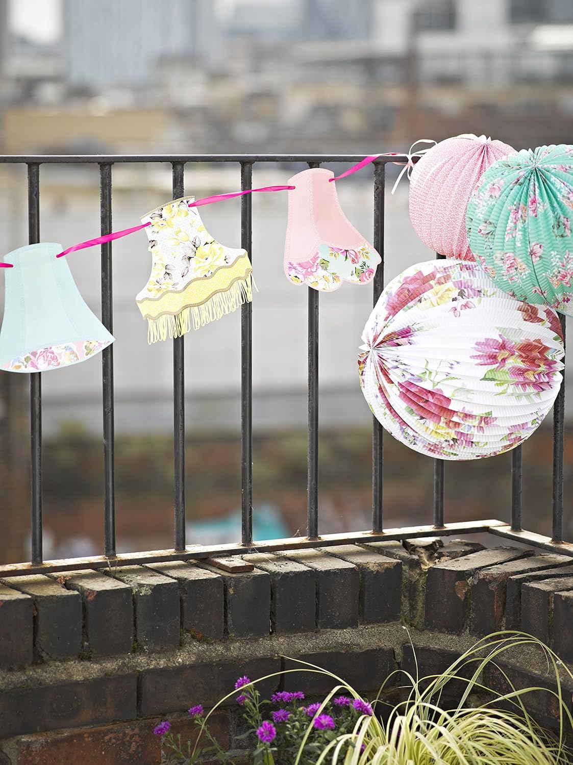 Talking Tables Afternoon Tea Decorations Truly Scrumptious Floral Paper Lanterns for Birthday Party Baby Shower - Image 4