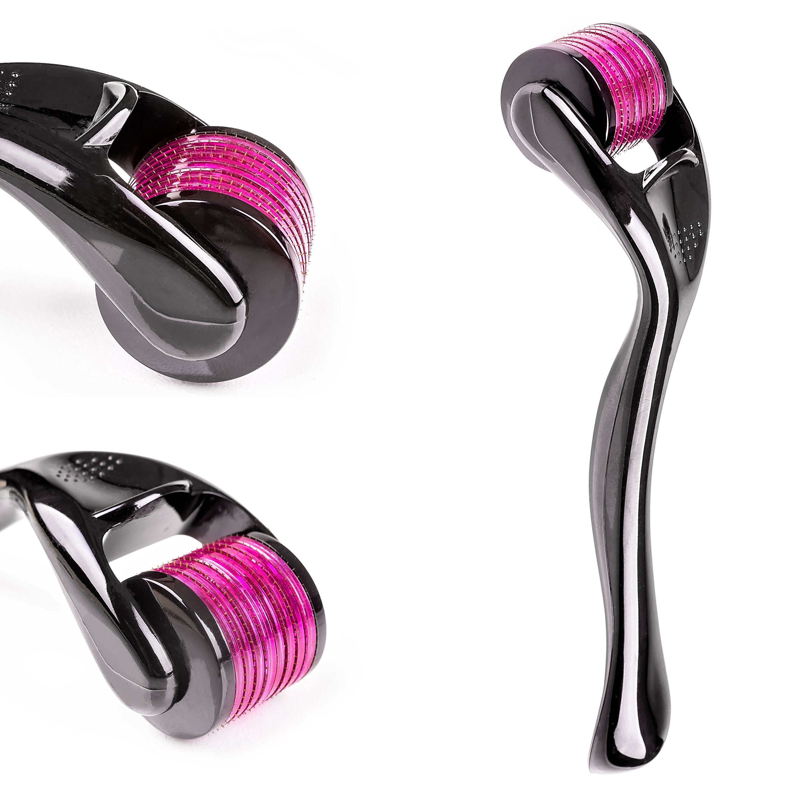 Microneedle Derma Roller - 540 Micro Needle Skin Care System - Ideal to Keep Your Skin Young and Radiant - Titanium for Silky Smooth and Beautiful Skin - Includes FREE E-Book - By Sandine (0.5)