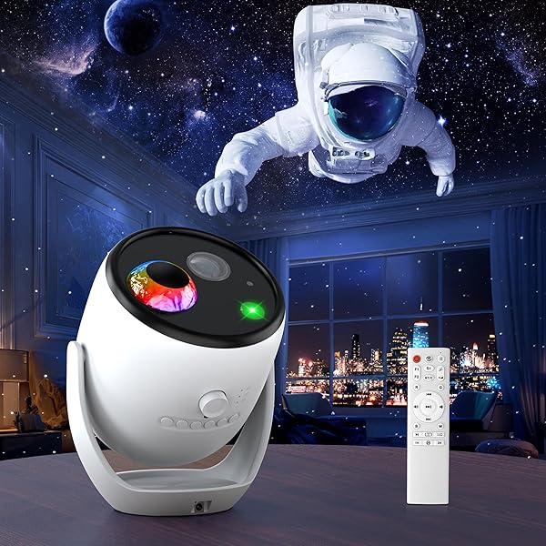 3D GALAXY PROJECTOR, AIRIVO 3D VISUAL STAR PROJECTOR...