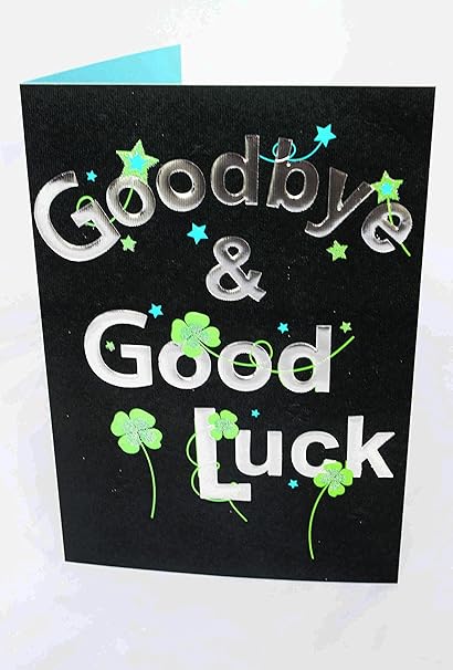 Addio E Buona Fortuna Di Poesia Poesia Lui Lei Lasciare Nuovo Lavoro Home Travel Card Amazon It Cancelleria E Prodotti Per Ufficio