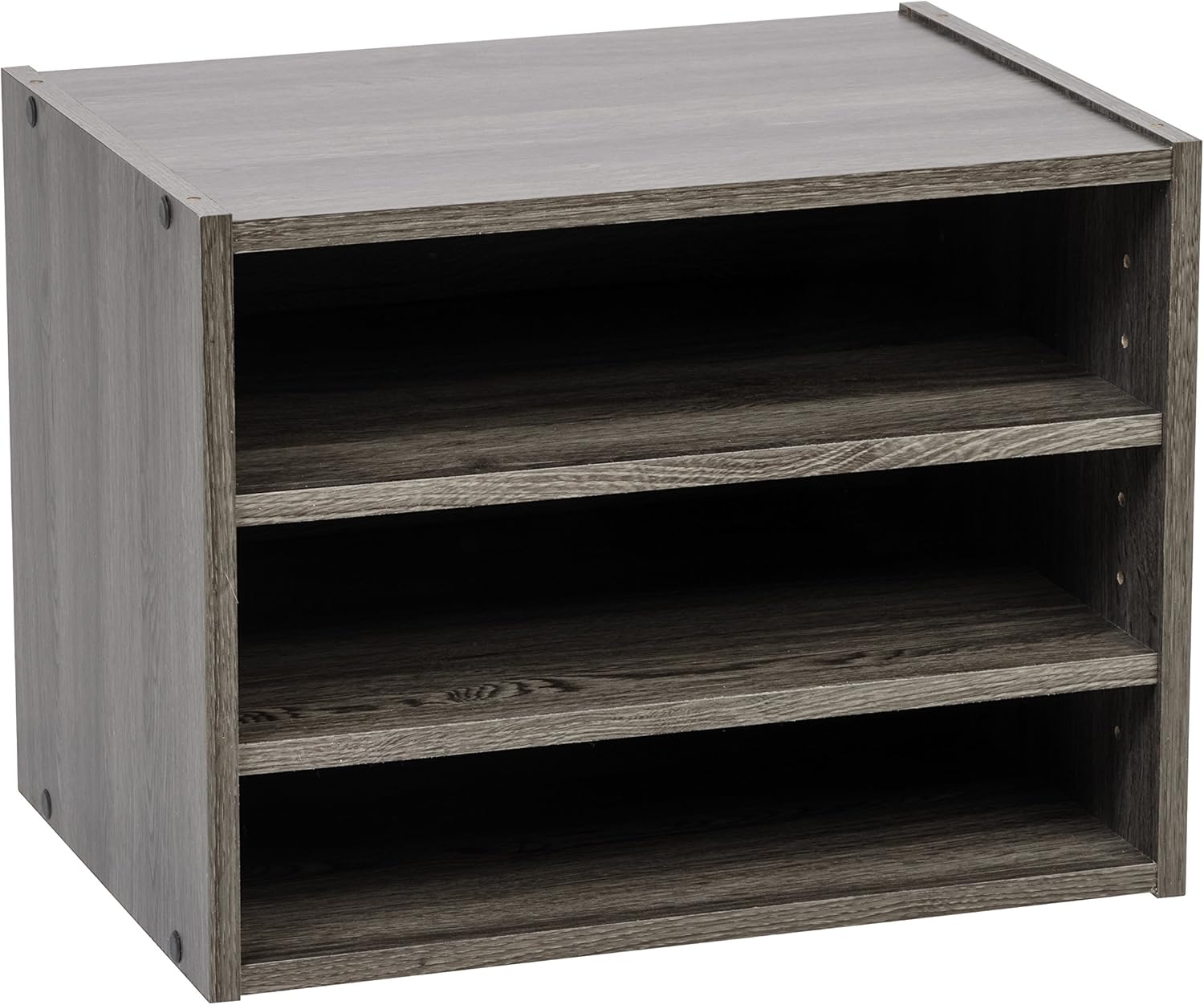 IRIS USA Modular Wood Storage Organizer Cube Box with