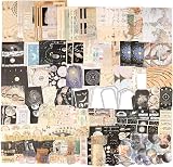 Draupnir 200Pcs Vintage Scrapbooking Stickers Paper Pack Celestial Astrology
