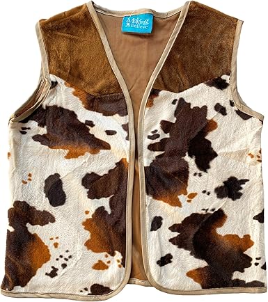 Amazon Com Making Believe Kids Brown Cowboy Or Cowgirl Western Dress Up Vest Choose Size Clothing