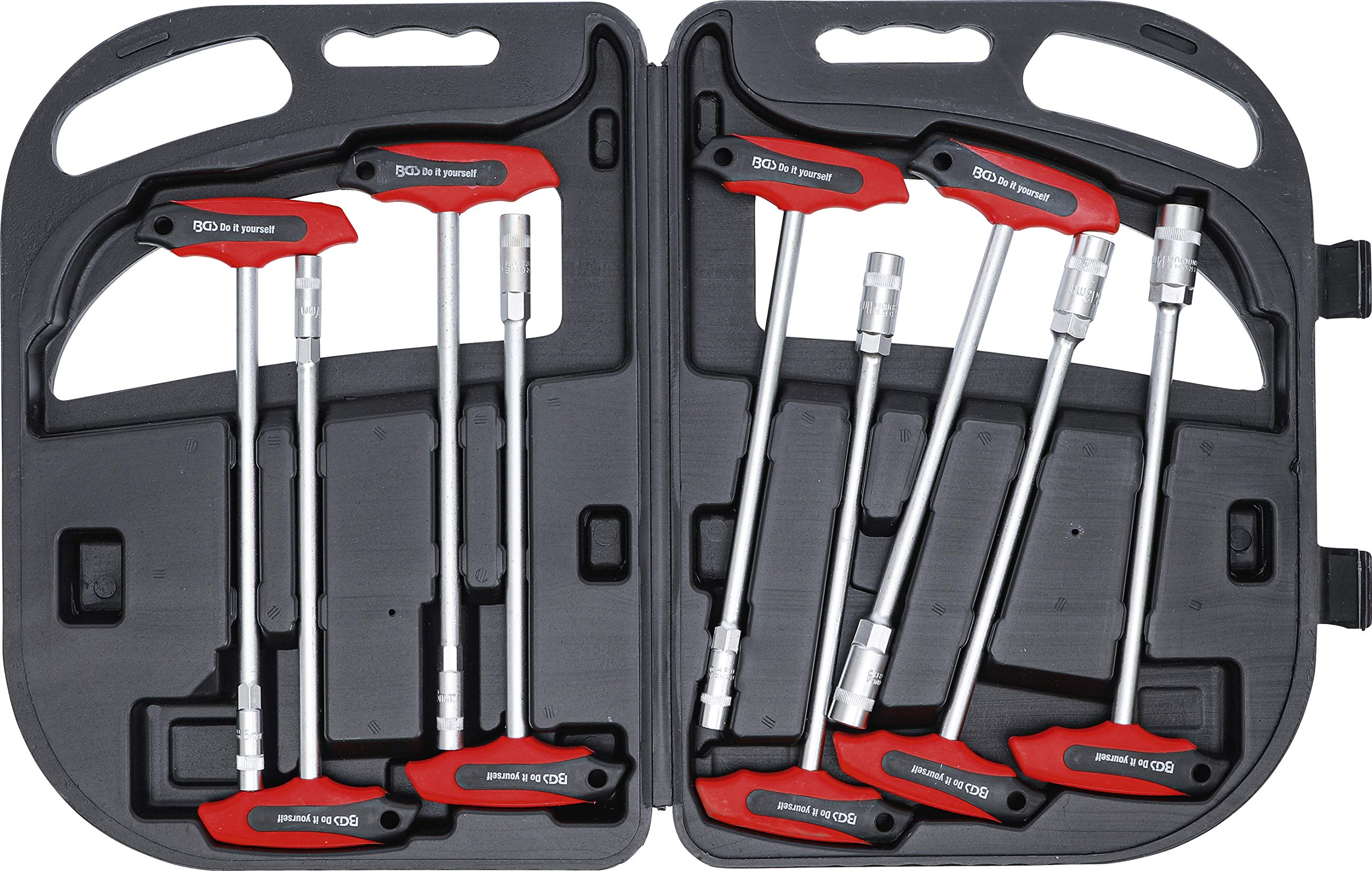 BGS Diy 7881 | T-Handle Socket Set T-Handle | 6 - 14 mm | 9 pcs.