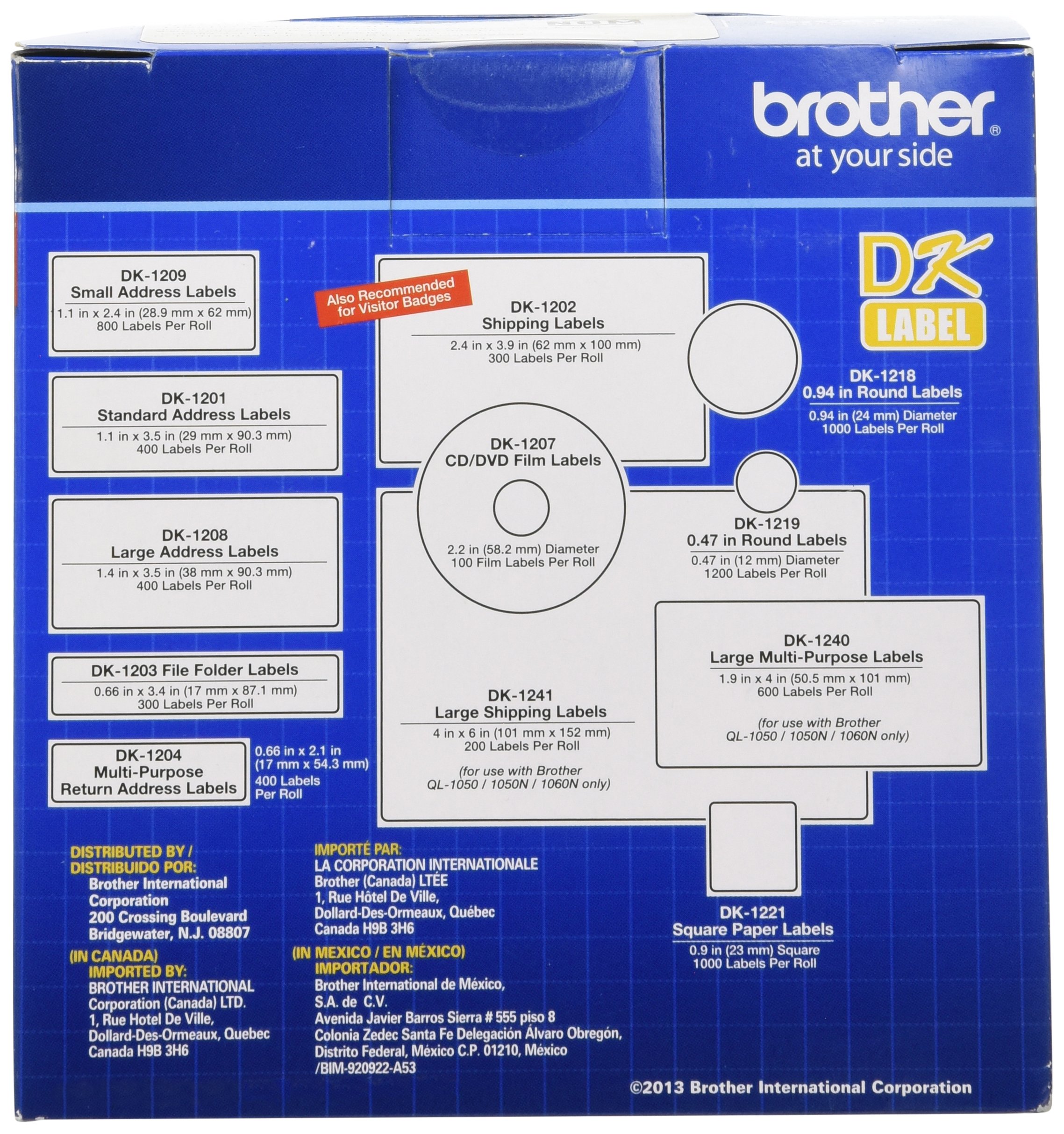 Brother Genuine, DK2205 Continuous Paper Label Roll, CuttoLength