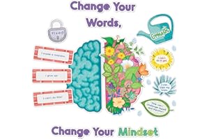 CARSON DELLOSA EDUCATION Carson Dellosa 47-Piece Bloom With a Growth Mindset Bulletin Board Set, Growth Mindset Classroom Decorations, Positive Sayings, and Growth Mindset Posters for Bulletin Board and Classroom Decor
