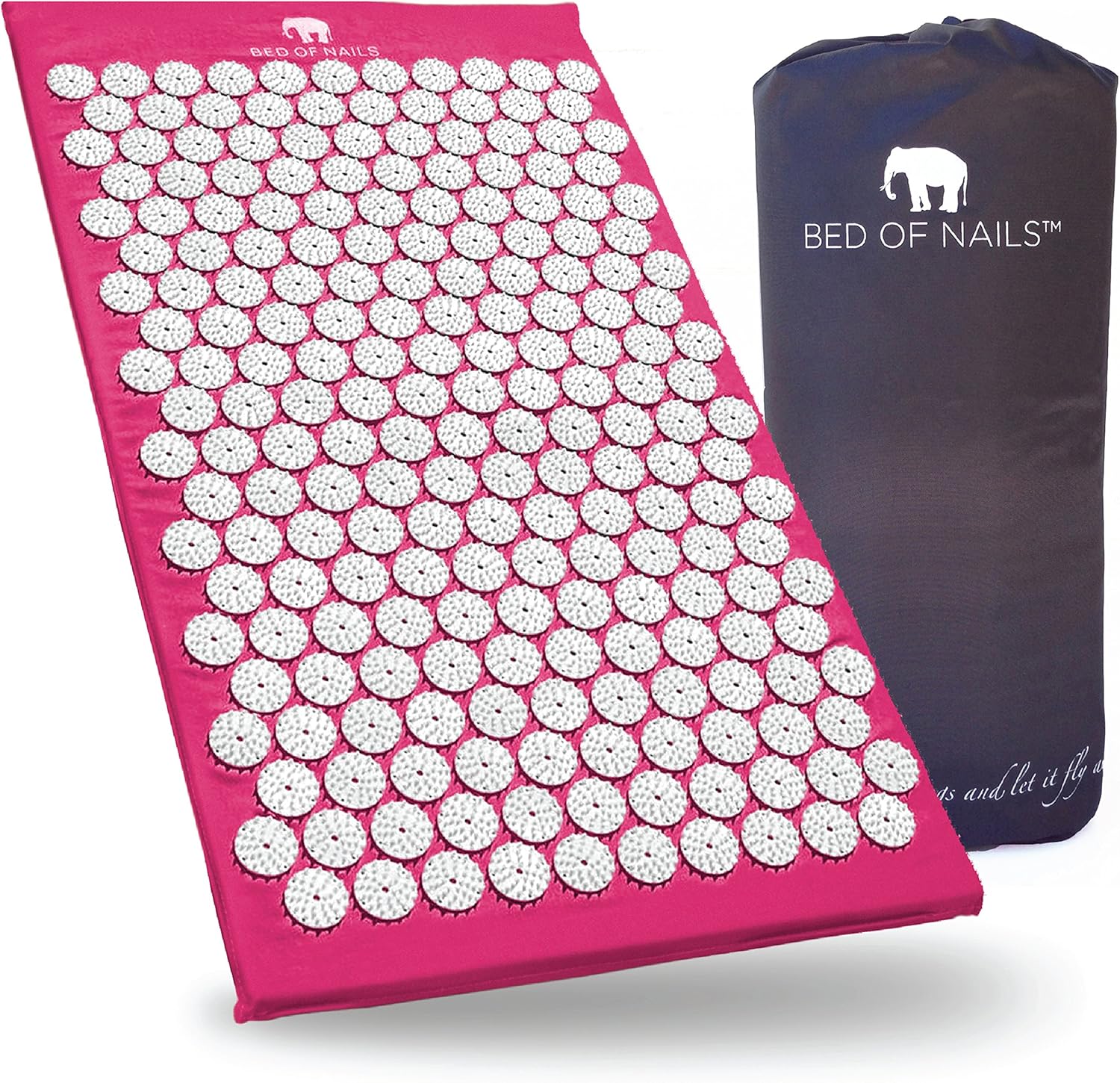 Bed of Nails, Green Original Acupressure Mat for Back/Body Pain Treatment, Relaxation, Mindfulness: Health & Personal Care