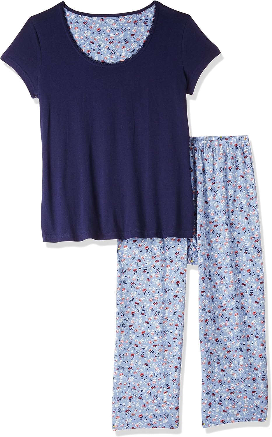 Buy Marks & Spencer Women's Cotton Pyjama Set (4183F_Multicoloured_LXL