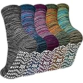 Artfasion Non Slip Socks Men: Women Grip Anti Slip Socks for Seniors Hospital Yoga Pilates