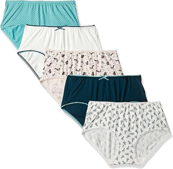 Marks & Spencer Women's Plain Panty (Pack of 5)(0175I_Teal Mix_24