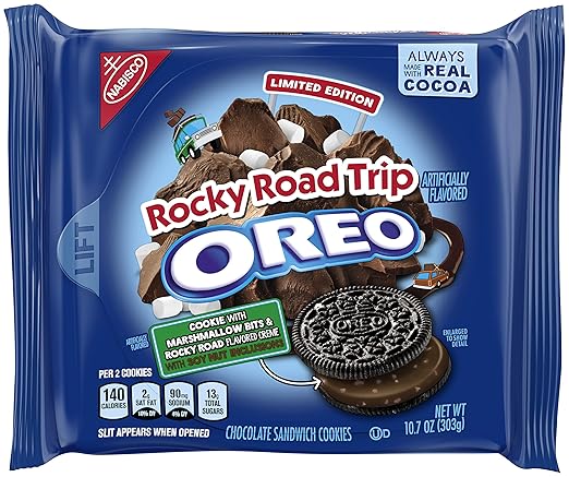Oreo Limited Edition Rocky Road Trip Chocolate Sandwich Cookies 10 7oz Amazon De Lebensmittel Getranke