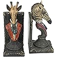 Design Toscano Serengeti Soiree Giraffe and Zebra Book End Statues, 8 Inch, Set of Two, Full Color