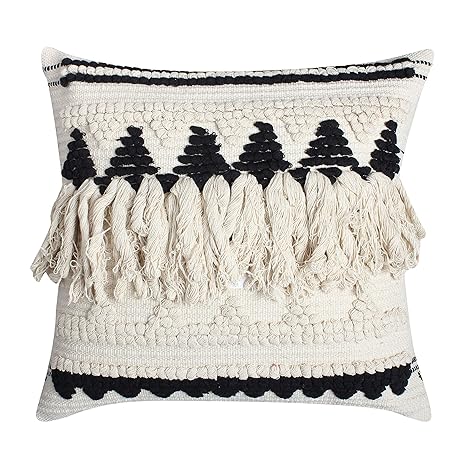 Buy Thymehome Nirvana Fringe Cyber Hand Woven Cotton Decorative