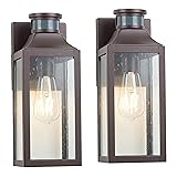 GOLDHILL Bronze Motion Sensor Outdoor Wall Light