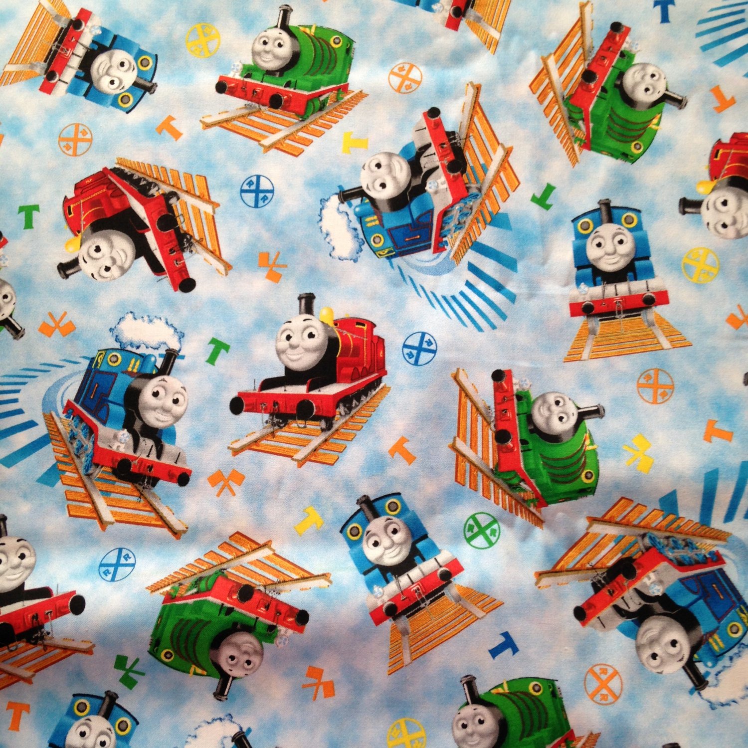 Amazon Com Valance Curtain Panel Thomas The Train Clouds 42