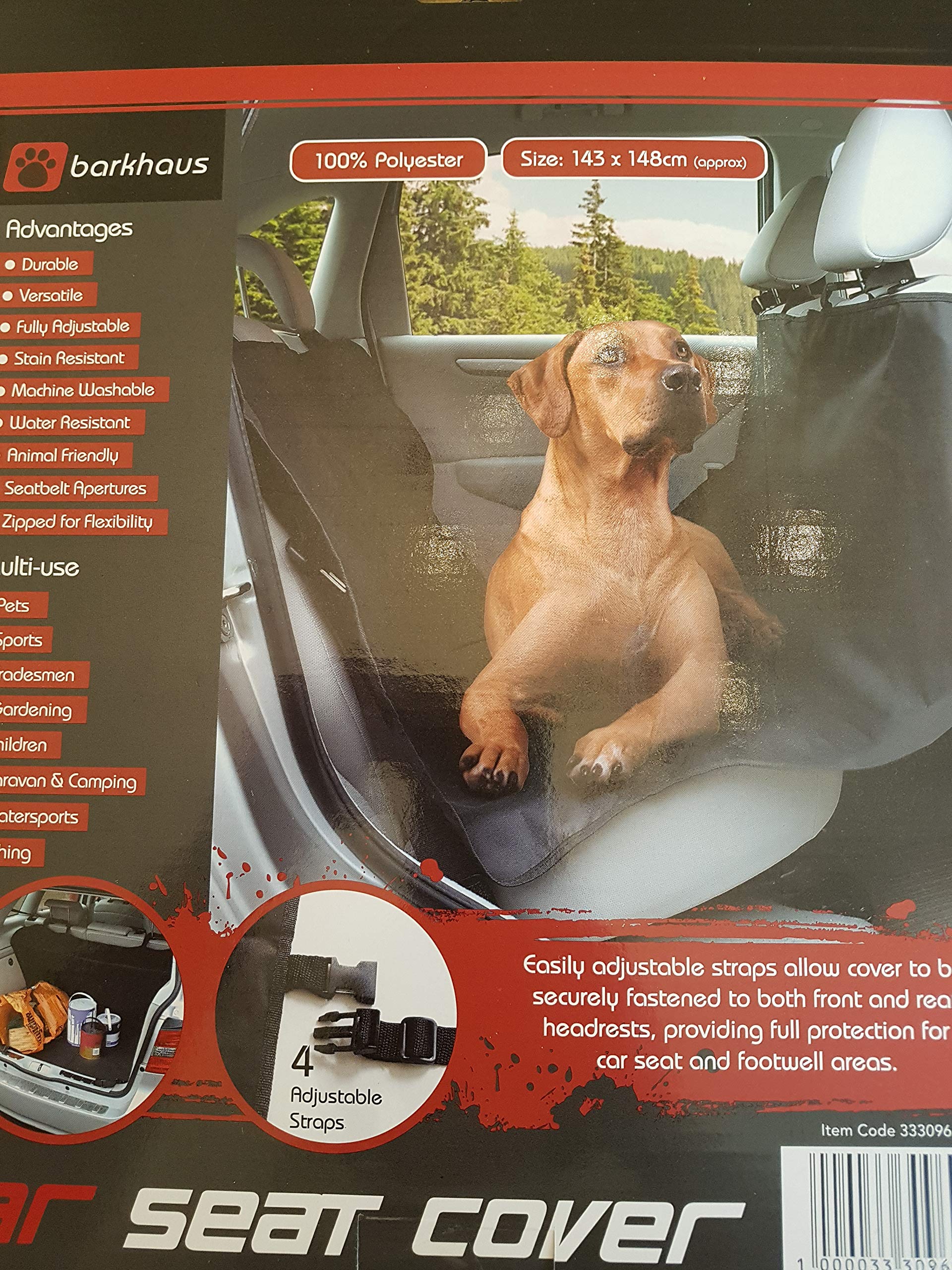 Barkhaus Pet car seat cover