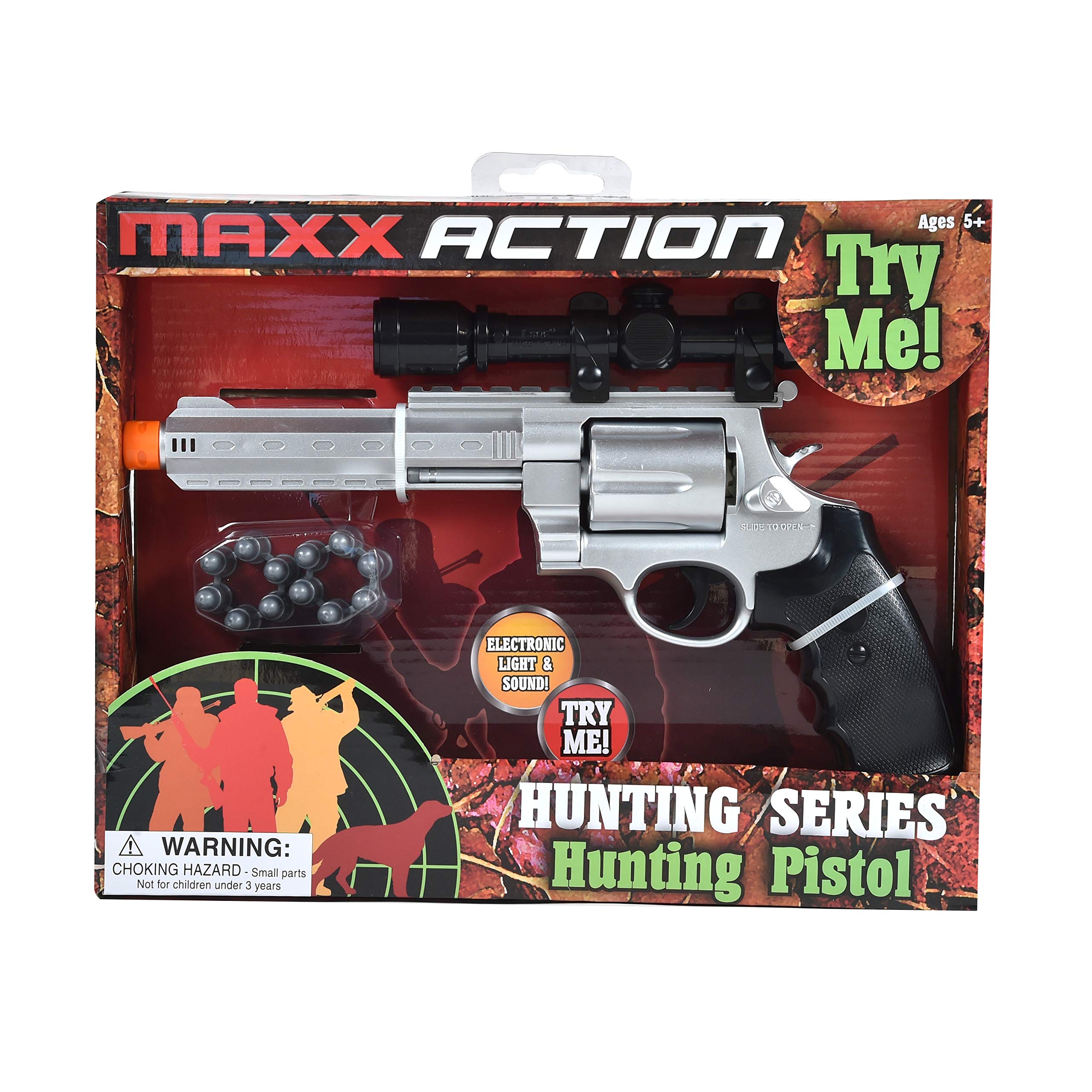 Maxx Action Hunting Series Toy Hunting Pistol with Removable Adjustable