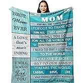 POQUSH Gifts for Mom, Birthday Gifts for Moms, Mom Birthday Gift for Valentines Christmas Mothers Day, Mommy Blanket 60”x50”
