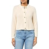 VELVET BY GRAHAM & SPENCER Women's Lisabeth Chunky Pima Cotton Cardigan Sweater, Ivory, X-Small