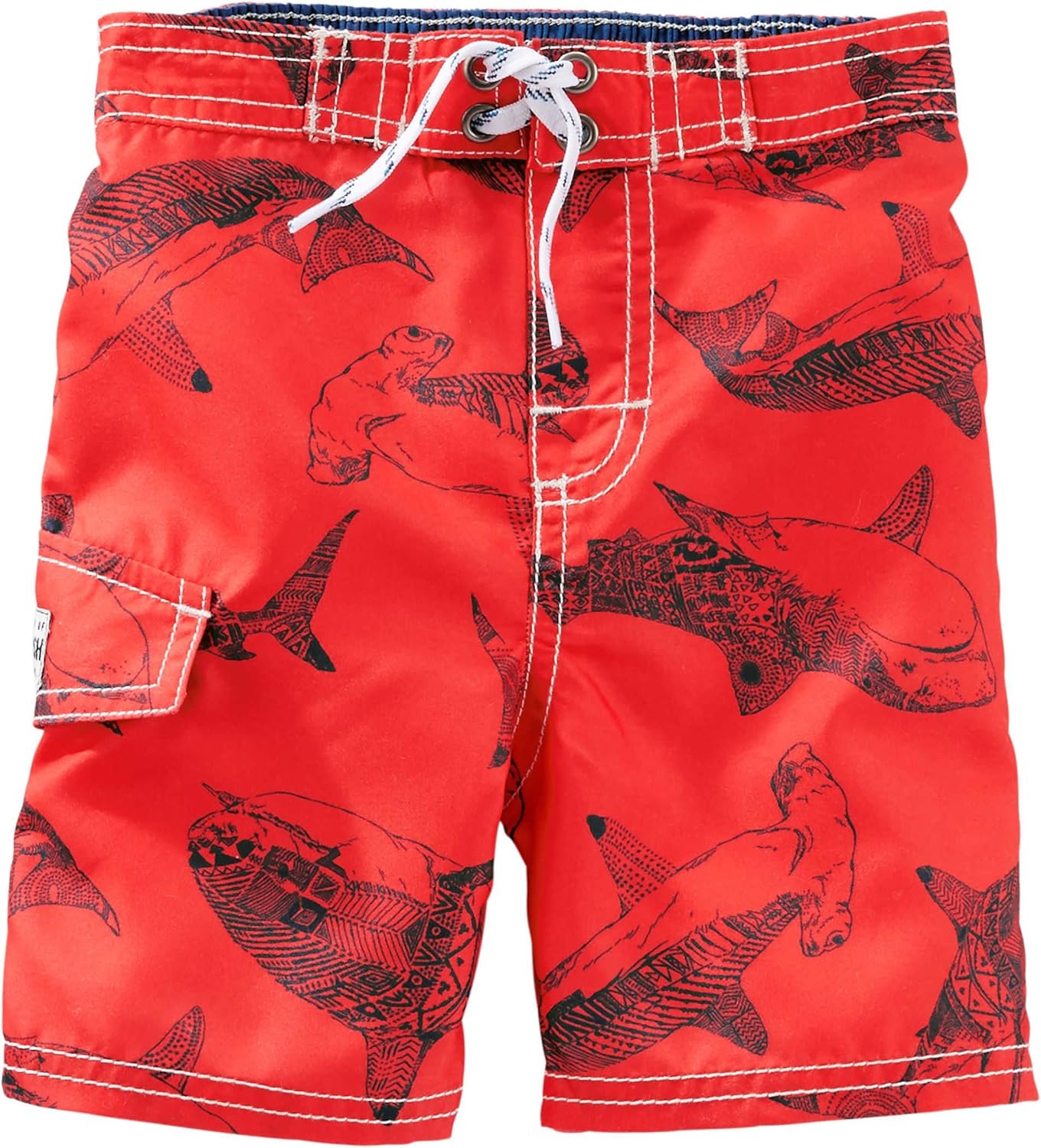 boys shark swim shorts