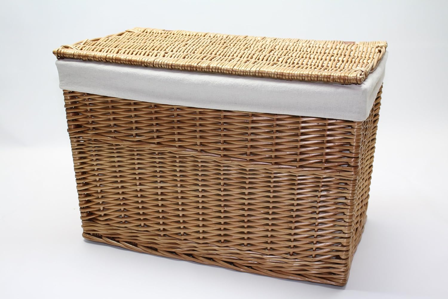 Small Wicker Willow Trunk Chest Lined L54cm x W29cm x H33cm Amazon.co