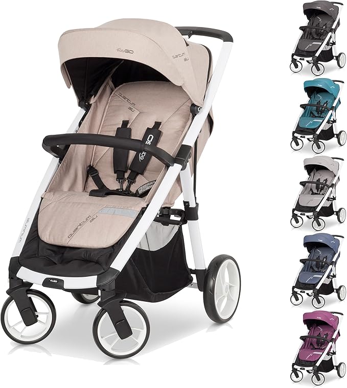 EASYGO Quantum Buggy aluminio Sport cochecito Denim plegable – con